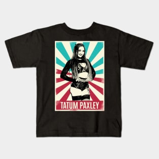 Vintage Retro Tatum Paxley Wrestling Kids T-Shirt